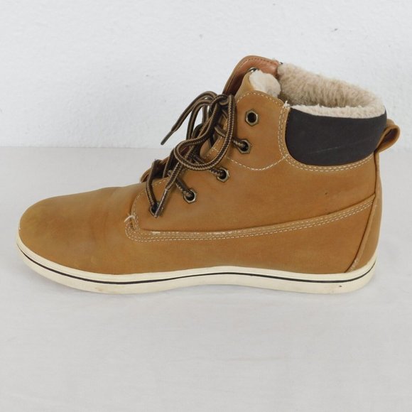 Nordstrom Rack Women Size 5 Shoes Brown Faux Leather Faux Fur Lining FLAW - Picture 9 of 13